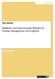 Cover von Radikaler und inkrementaler Wandel im Change Management. Ein Vergleich