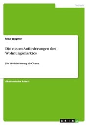 Cover von Die neuen Anforderungen des Wohnungsmarktes