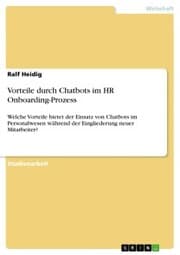 Cover von Vorteile durch Chatbots im HR Onboarding-Prozess