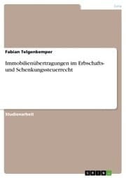 Cover von Immobilienübertragungen im Erbschafts- und Schenkungssteuerrecht