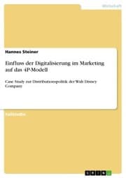 Cover von Einfluss der Digitalisierung im Marketing auf das 4P-Modell
