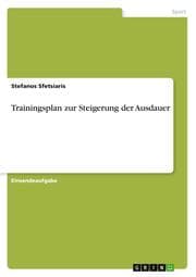 Cover von Trainingsplan zur Steigerung der Ausdauer
