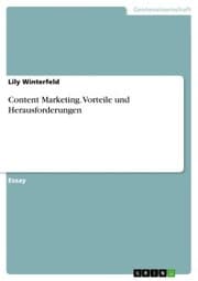 Cover von Content Marketing. Vorteile und Herausforderungen