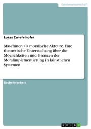 Cover von Maschinen als moralische Akteure