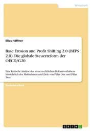 Cover von Base Erosion and Profit Shifting 2.0 (BEPS 2.0). Die globale Steuerreform der OECD/G20