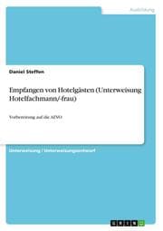Cover von Empfangen von Hotelgästen (Unterweisung Hotelfachmann/-frau)