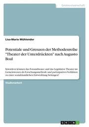 Cover von Potentiale und Grenzen der Methodenreihe 'Theater der Unterdrückten' nach Augusto Boal