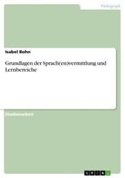 Cover von Grundlagen der Sprach(en)vermittlung und Lernbereiche