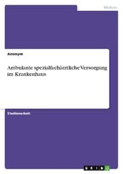 Cover von Ambulante spezialfachärztliche Versorgung im Krankenhaus