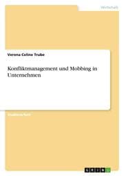 Cover von Konfliktmanagement und Mobbing in Unternehmen