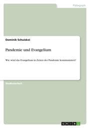 Cover von Pandemie und Evangelium