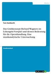 Cover von Das Gralskonzept Richard Wagners im Lohengrin-Vorspiel und dessen Bedeutung für die Opernhandlung. Eine musikanalytische Untersuchung