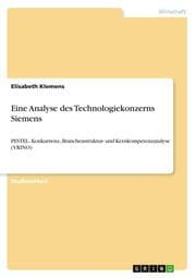 Cover von Eine Analyse des Technologiekonzerns Siemens