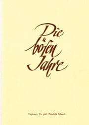 Cover von Die bösen Jahre