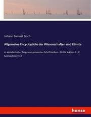 Cover von Allgemeine Encyclopädie der Wissenschaften und Künste