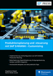 Cover von Produktionsplanung und -steuerung mit SAP S/4HANA - Customizing
