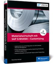 Cover von Materialwirtschaft mit SAP S/4HANA - Customizing