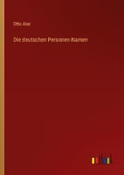 Cover von Die deutschen Personen-Namen