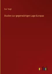 Cover von Studien zur gegenwärtigen Lage Europas