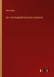 Cover von Alt- und Angelsächsisches Lesebuch