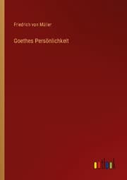 Cover von Goethes Persönlichkeit