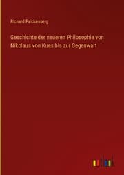 Cover von Geschichte der neueren Philosophie von Nikolaus von Kues bis zur Gegenwart