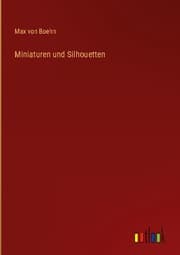 Cover von Miniaturen und Silhouetten