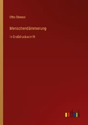 Cover von Menschendämmerung