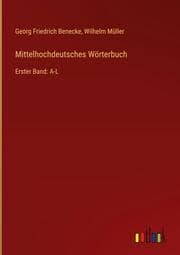 Cover von Mittelhochdeutsches Wörterbuch