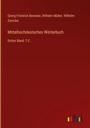 Cover von Mittelhochdeutsches Wörterbuch