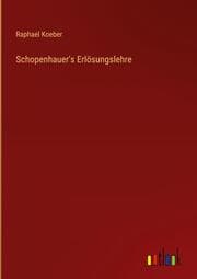 Cover von Schopenhauer's Erlösungslehre