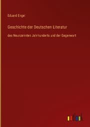 Cover von Geschichte der Deutschen Literatur