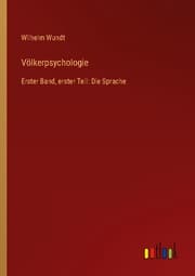 Cover von Völkerpsychologie