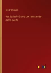 Cover von Das deutsche Drama des neunzehnten Jahrhunderts