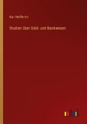 Cover von Studien über Geld- und Bankwesen