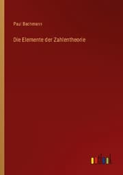 Cover von Die Elemente der Zahlentheorie