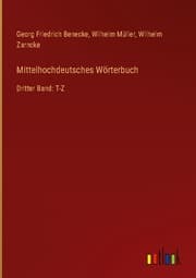 Cover von Mittelhochdeutsches Wörterbuch