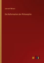 Cover von Die Reformation der Philosophie