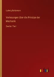 Cover von Vorlesungen über die Prinzipe der Mechanik