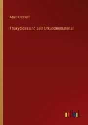 Cover von Thukydides und sein Urkundenmaterial