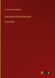 Cover von Deutsche Altertumskunde