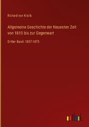 Cover von Allgemeine Geschichte der Neuesten Zeit von 1815 bis zur Gegenwart