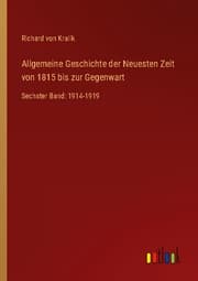 Cover von Allgemeine Geschichte der Neuesten Zeit von 1815 bis zur Gegenwart