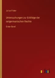 Cover von Untersuchungen zur Erbfolge der ostgermanischen Rechte