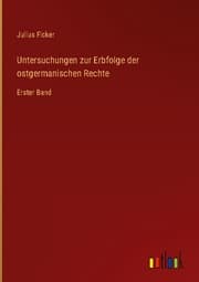 Cover von Untersuchungen zur Erbfolge der ostgermanischen Rechte
