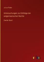 Cover von Untersuchungen zur Erbfolge der ostgermanischen Rechte