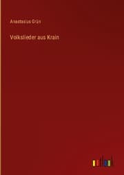 Cover von Volkslieder aus Krain
