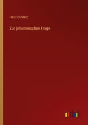 Cover von Zur johanneischen Frage