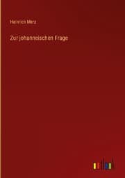 Cover von Zur johanneischen Frage