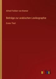 Cover von Beiträge zur arabischen Lexikographie